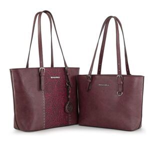 Montana West Tote Bag. A  Embossed Collection Purse 2Pcs Set
